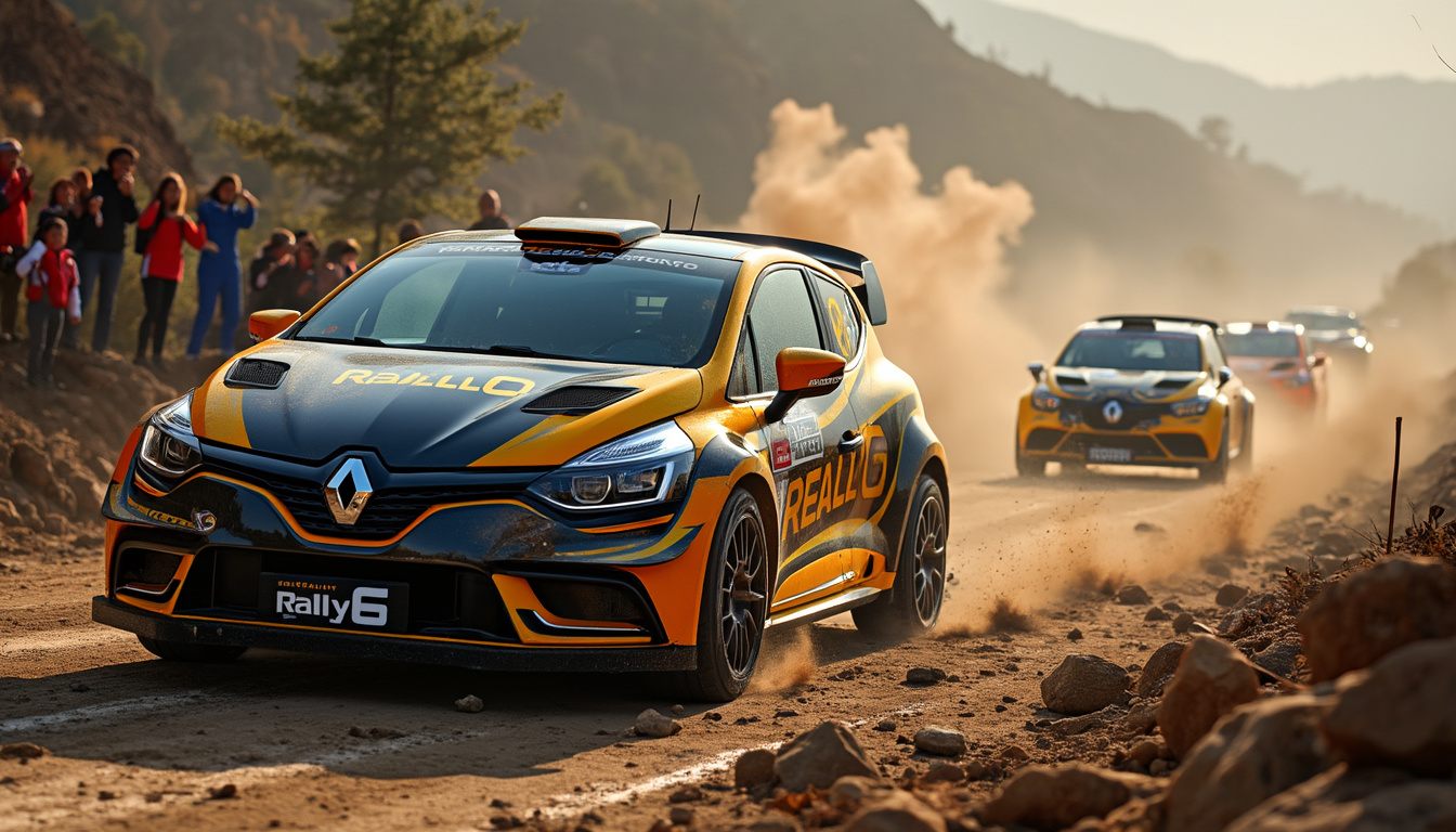 découvrez la renault clio rally6, une voiture conçue pour les passionnés de sport automobile. plongez dans l'univers fascinant du rallye avec ses performances impressionnantes et son design dynamique. préparez-vous à vivre des sensations fortes sur circuit et hors des sentiers battus.